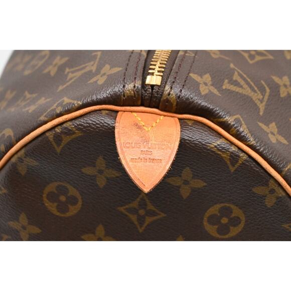 Louis Vuitton Monogram Keepall 55 Authentic Duffle Travel Bag Vintage Boston Bag - Picture 10 of 16